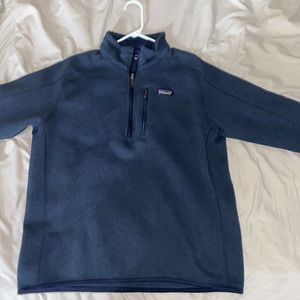Blue size M patagonia quarterzip